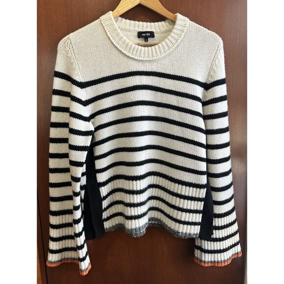 ME+EM MERINO CASHMERE BRETON STRIPE SWEATER SIZE MEDIUM RARE - Picture 11 of 15